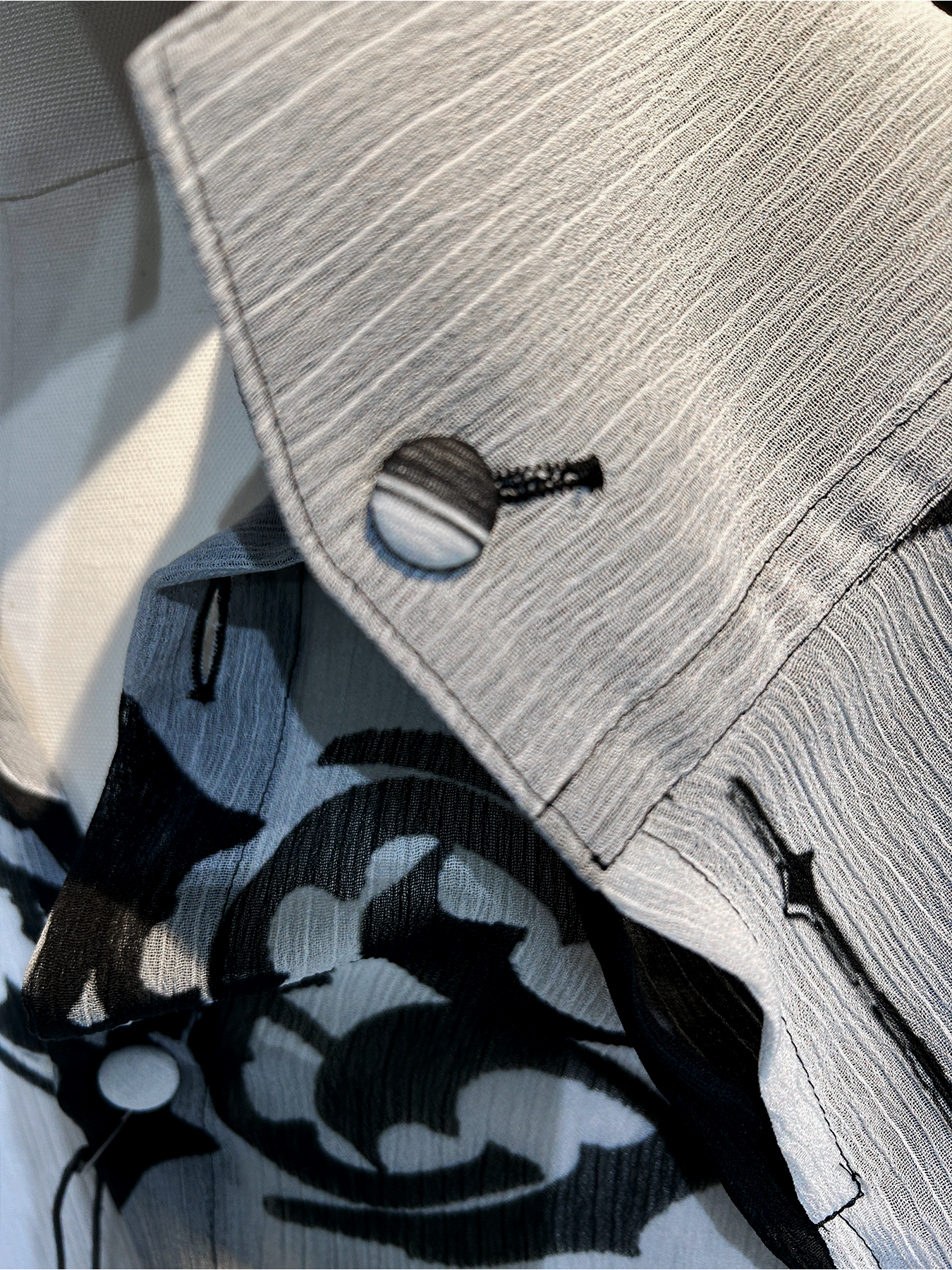 【予約品 1月4日(日) 締切】Flare Shirt / フレアシャツ / ブラック&グレー