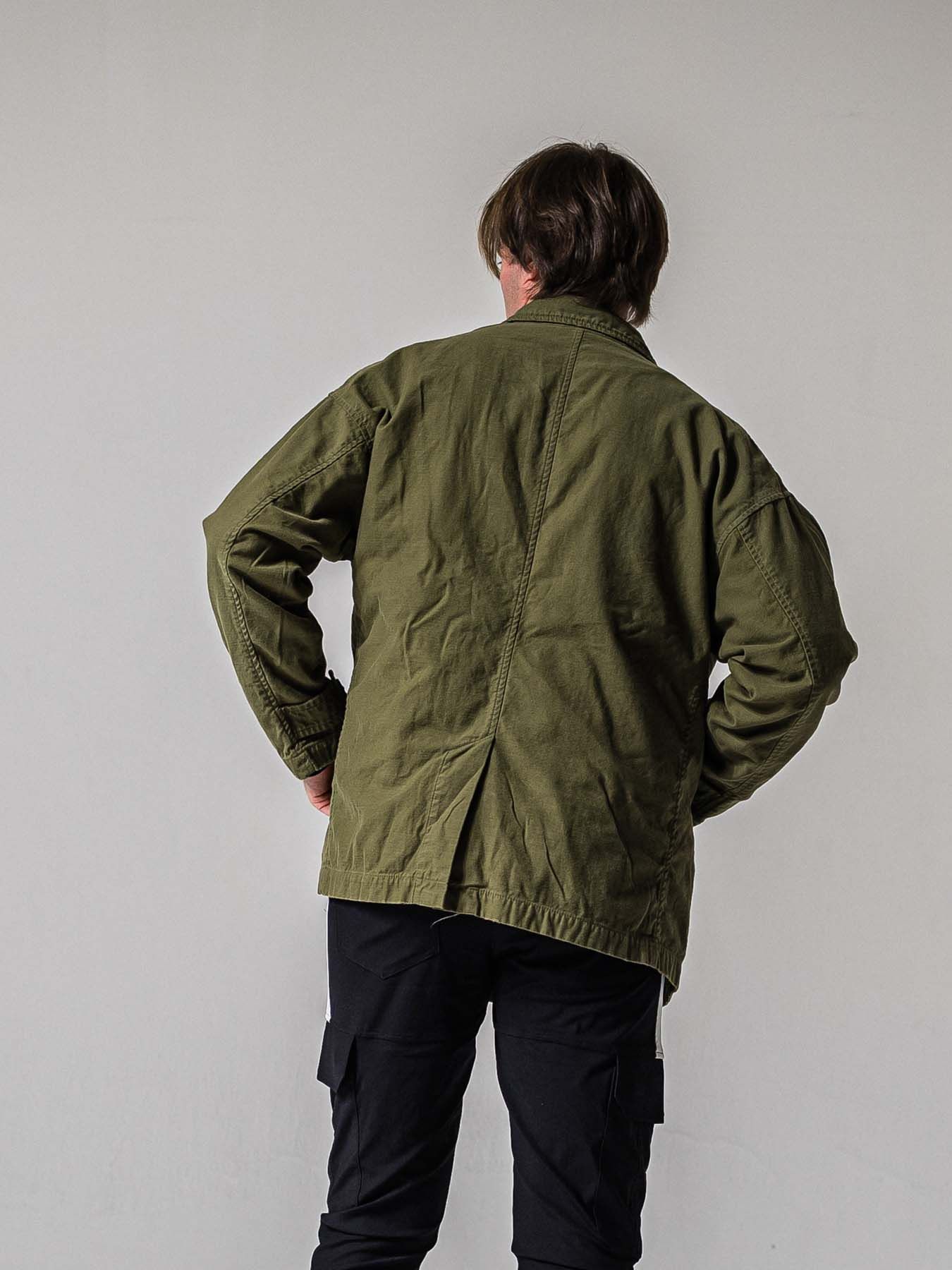 【予約品 11月16日(日) 締切】MV OVER PCOAT / オーバーサイズ ピーコートジャケット / カーキ