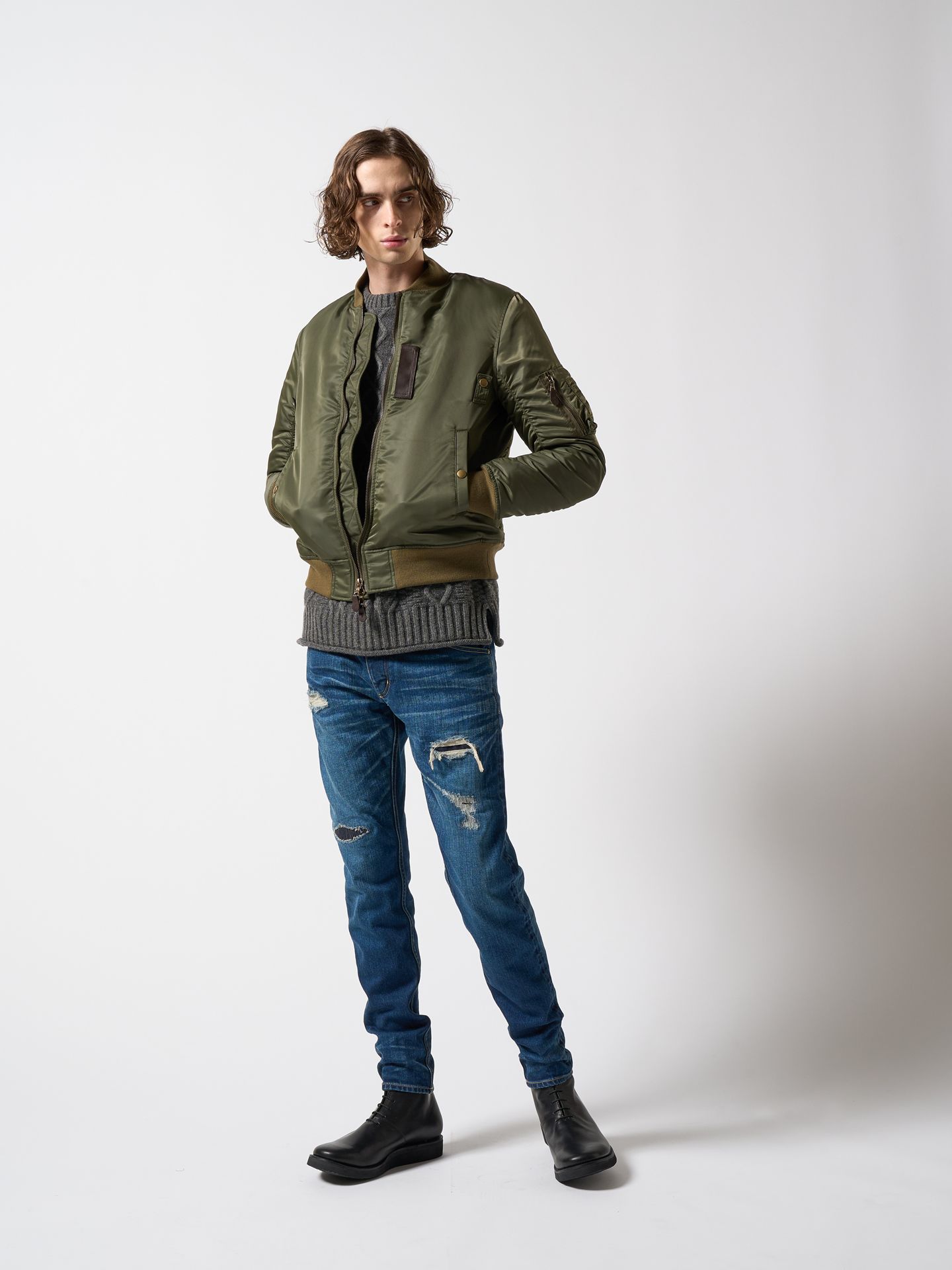 【予約品】 tight straight selvedge denim(used) / タイトストレートデニム / used