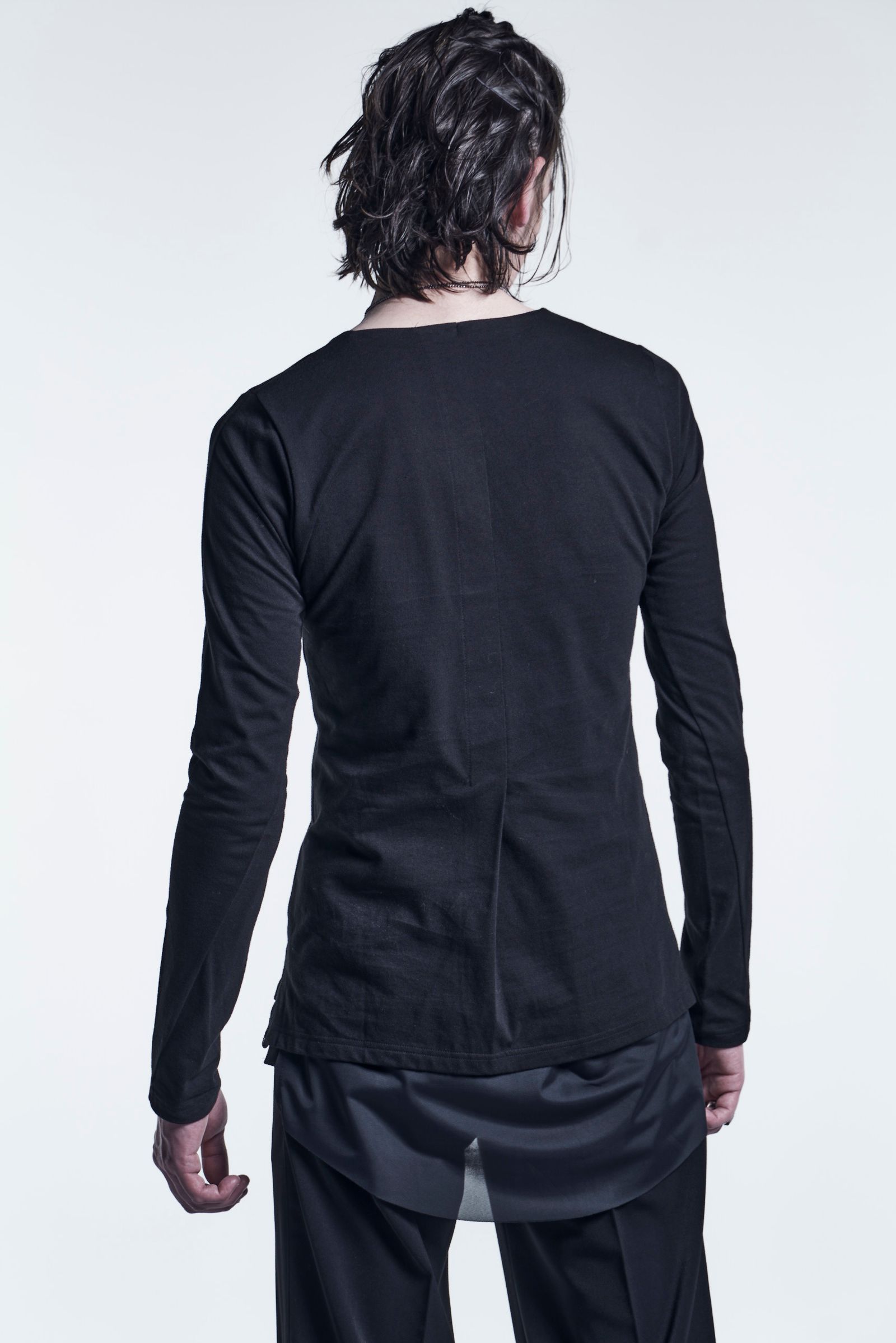 《予約品》 LayeredFrillT-Shirts Jersey / Black&Black 【kiryuyrik】 6月入荷予定