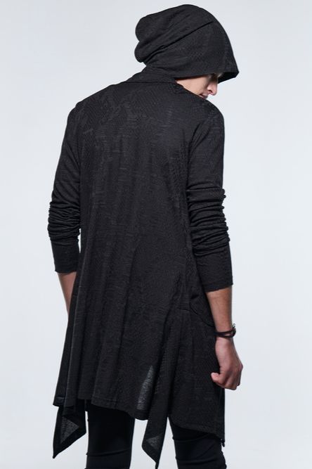 《予約品》 FlareShawlCardigan / ブラック 【kiryuyrik】 2023年5月以降入荷予定