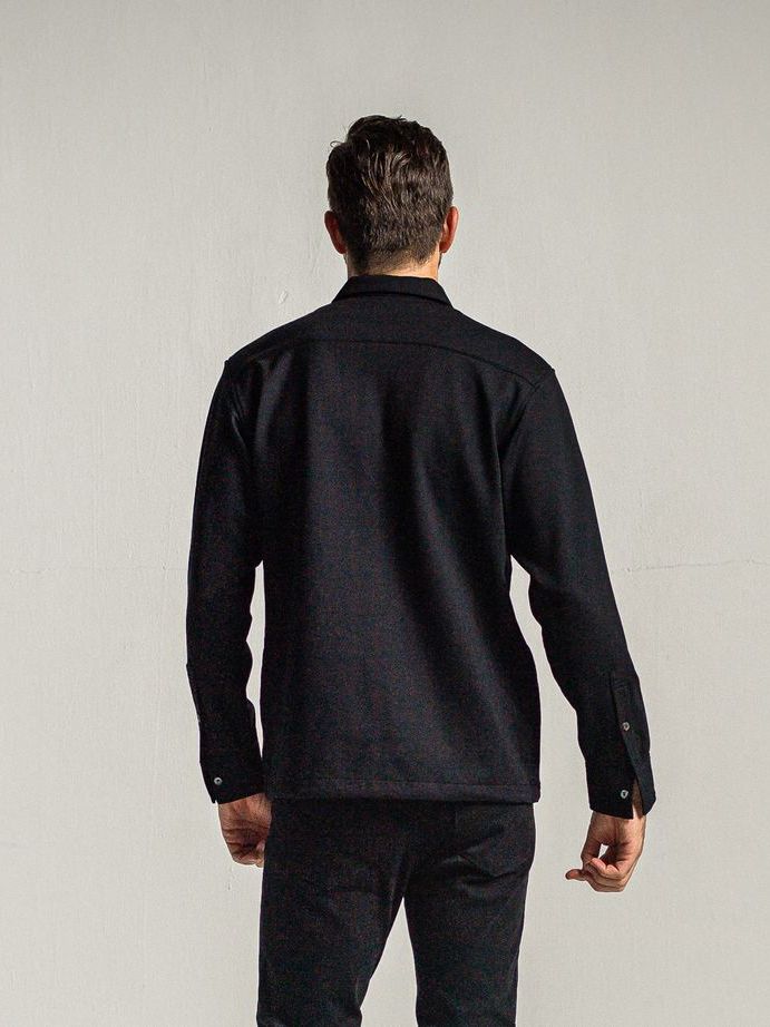 PULLOVER jersey shirt / ジャージブルシャツ / ブラック