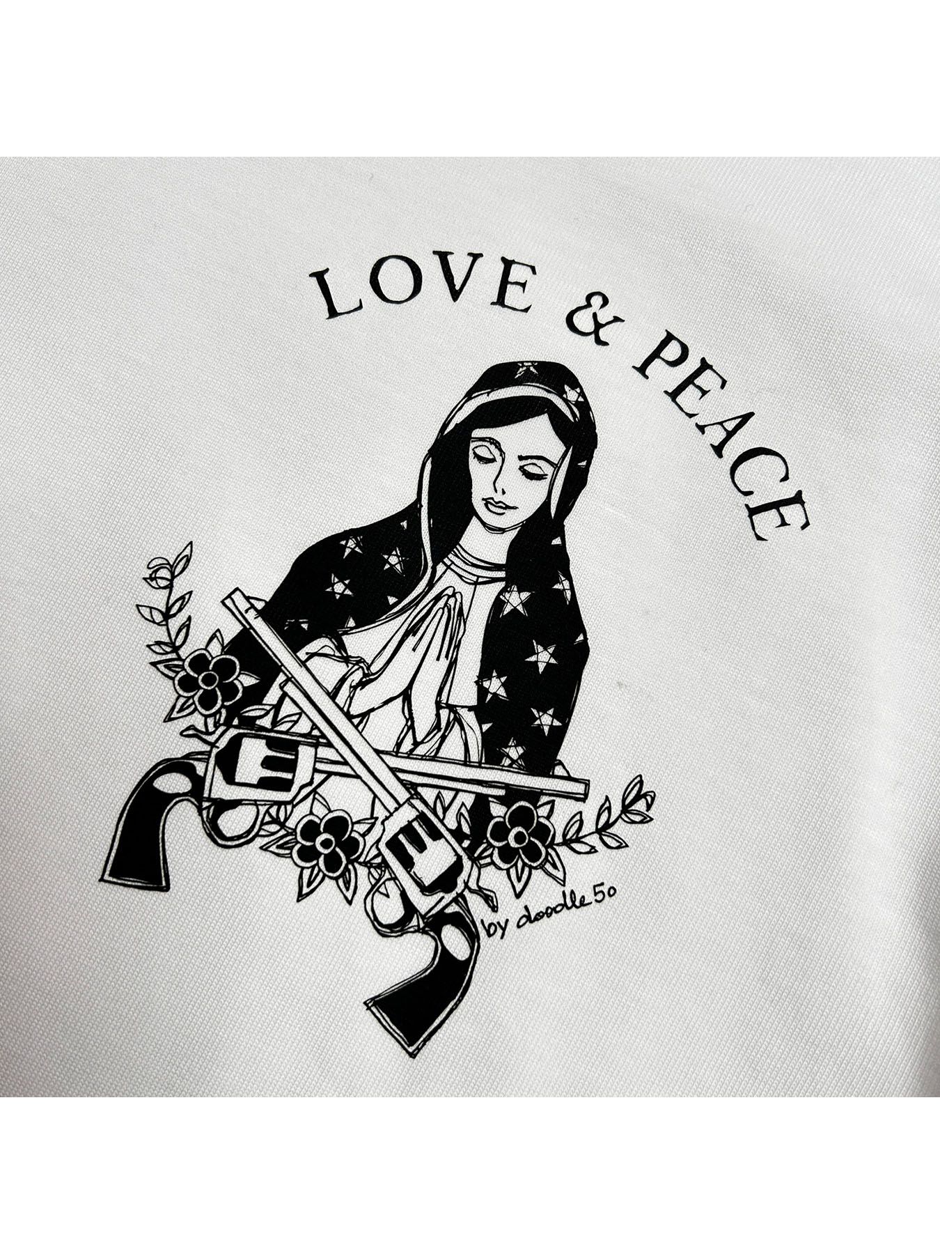 【予約品 8月10日(日) 締切 】MARIA PRINT L/S T / マリアプリント ロングスリーブ Tシャツ / ホワイト