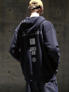 【予約品】UND PARKA / ジップスウェットパーカー / ディープネイビー【QUOLT】