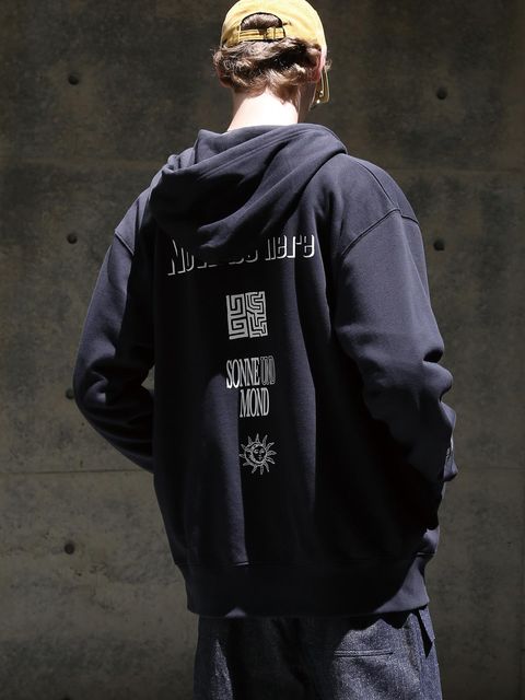 【予約品】UND PARKA / ジップスウェットパーカー / ディープネイビー【QUOLT】