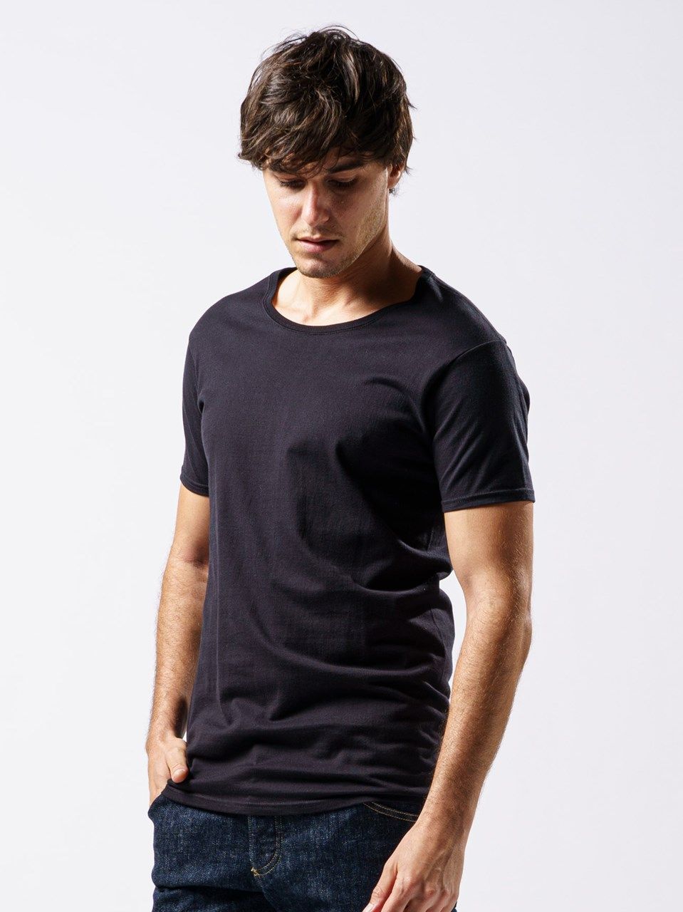 《予約品》 basic crew-neck S/S / クルーネックTシャツ / ブラック