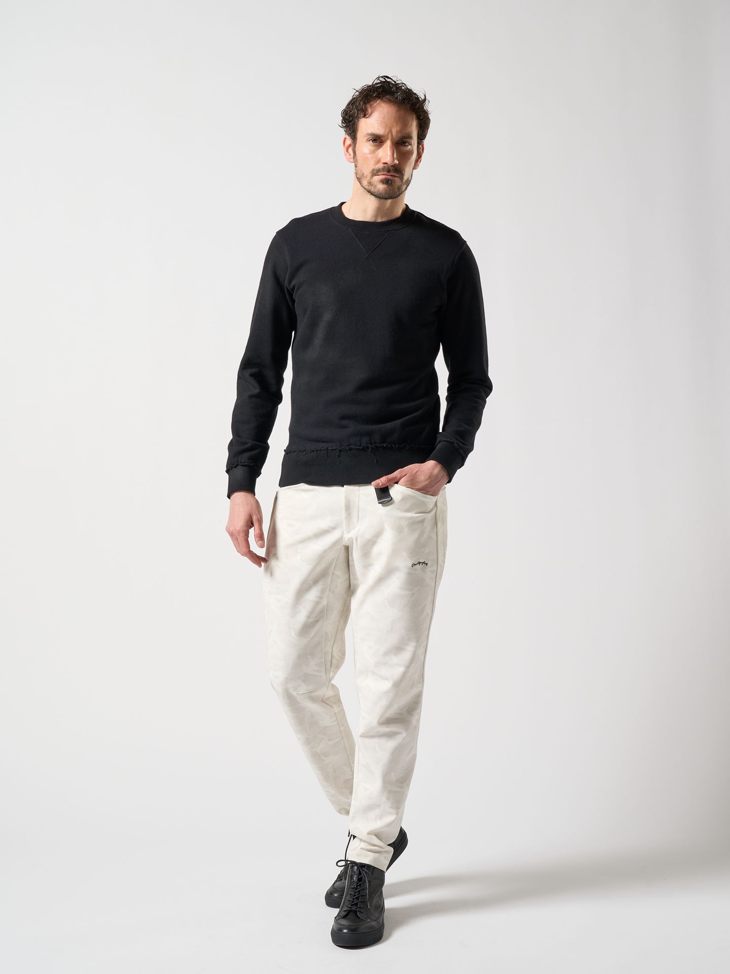 【予約品】 coating sweat / スウェット / デイリーブラック