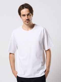 【予約品 9月23日(火) 締切】wide cut-off crew-neck S/S / ワイド カットオフ クルーネック ショートスリーブ / ホワイト