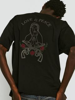 【予約品  】MARIA METAL S/S T / マリア メタル Tシャツ / クリスタル メタル ブラック