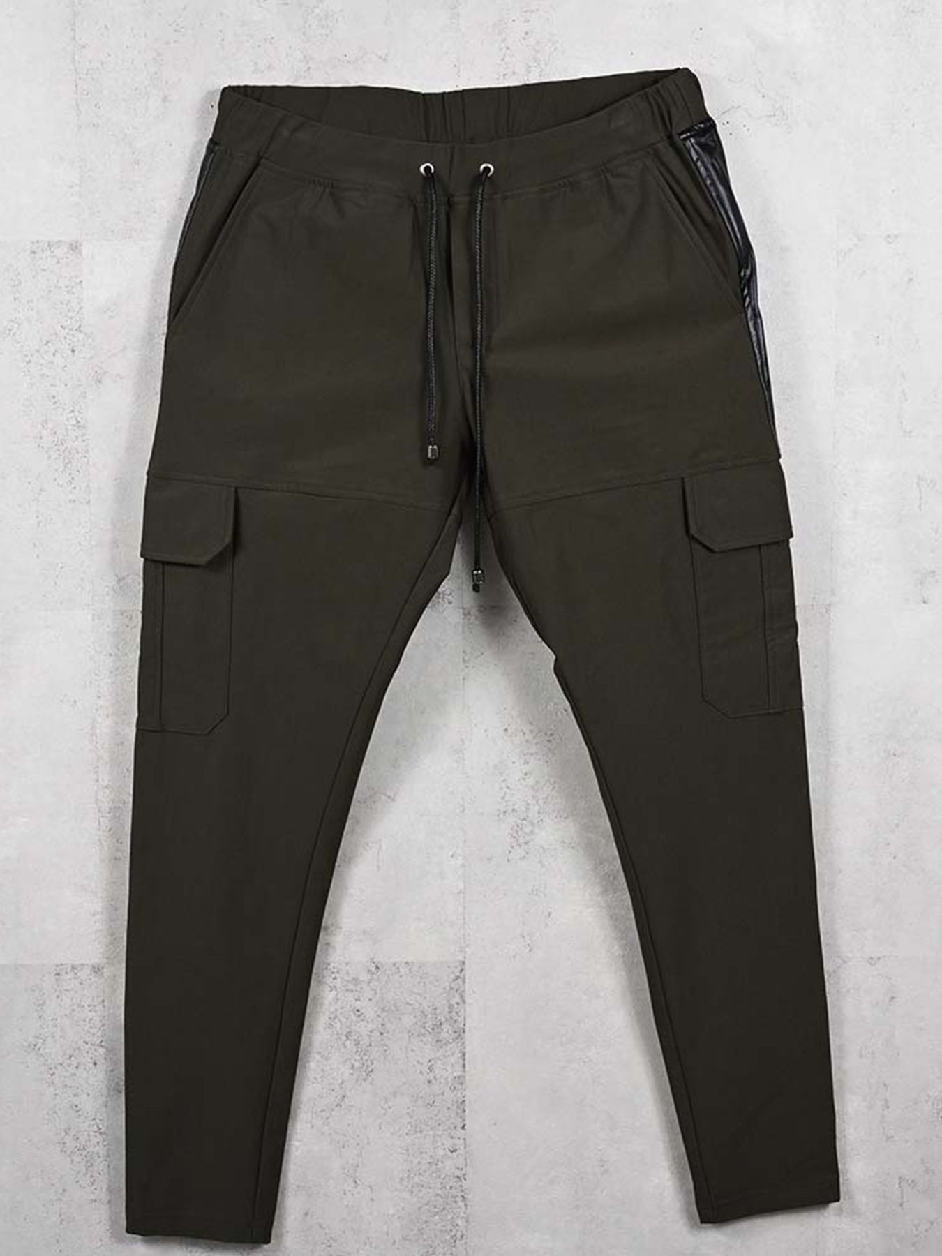 【予約品】DARRELL HEAT CARGO PT / 裏起毛 カーゴラインパンツ / カーキ