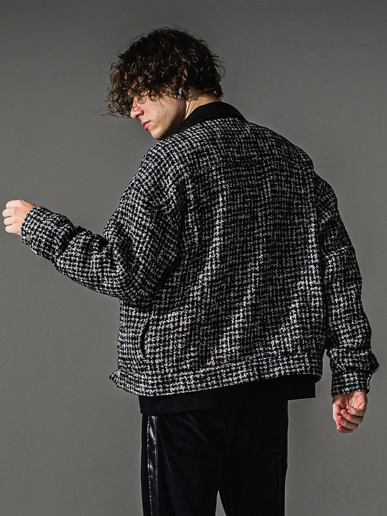 【予約品】FCTWEED 2nd jk / ファンシーツィード ジャケット / ブラック