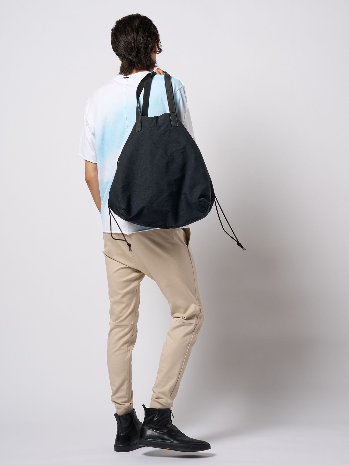 【予約品 9月23日(火) 締切】vintage drawstring tote bag / ヴィンテージ ドローストリング トートバッグ / ブラック