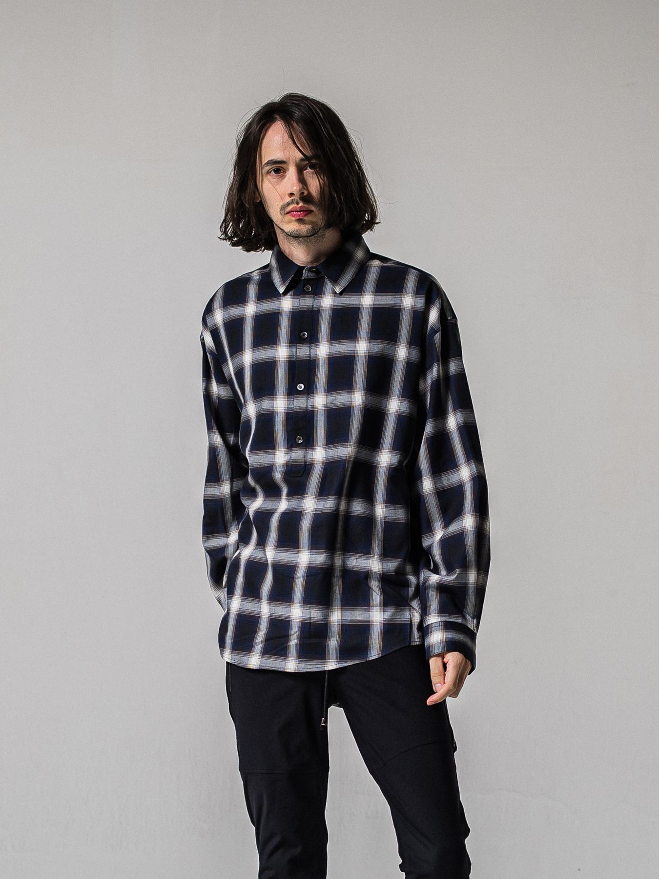 【予約品 11月16日(日) 締切】PULL JACK SHIRTS / プルオーバー ジャックシャツ / ネイビー