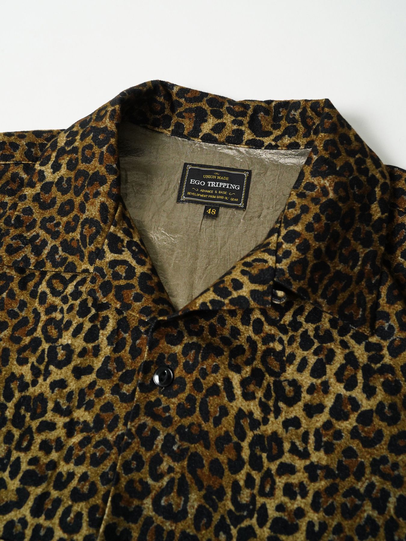 【予約品 7月5日(日) 締切】LEOPARD FLANNELSHIRTS / レオパード フランネルシャツ / ベージュ