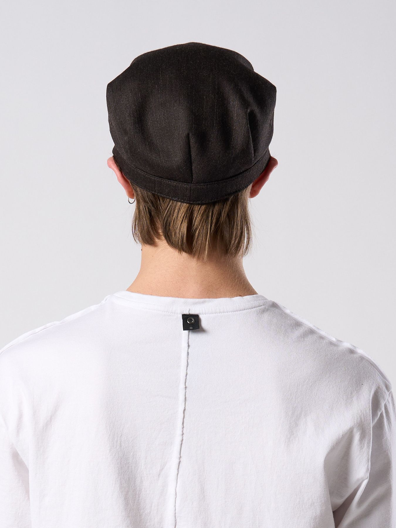 【予約品 4月19日(日) 18時締切】venetian stripe engineer cap / ヴェネツィアン ストライプ エンジニアキャップ / ダークブラウン