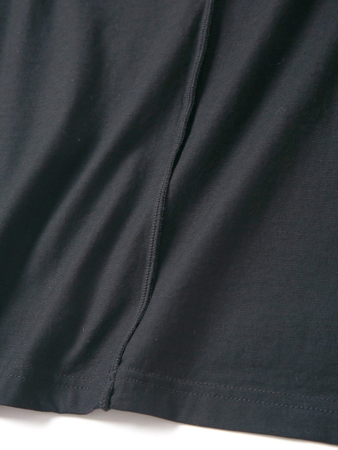 接触冷感 ガス強撚天竺 H/S T シャツ / H/S T-Shirts / ブラック 【STRUM】