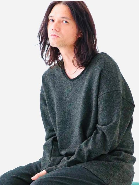 LUXWARM / ロングスリーブTシャツ / 杢チャコール