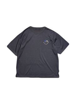 【予約品 3月9日(月) 18:00 締切】WO/JER S/TEE SMI/SWA / ウールジャージ スワロフスキー スマイル Tシャツ / グレー