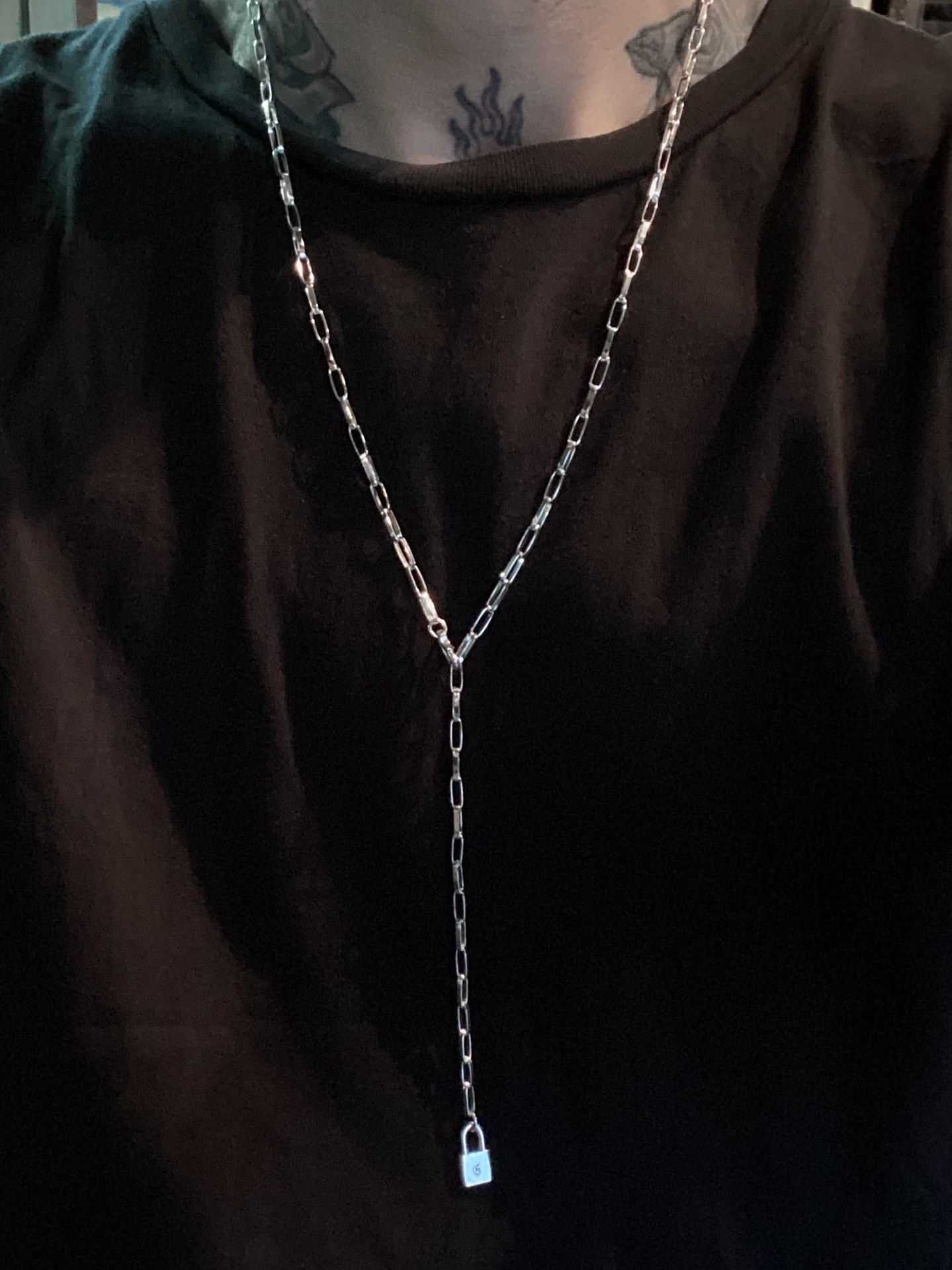 《受注生産》 CHAIN NECKLACE Y [PADLOCK] 【注文から2～3週間後入荷予定】