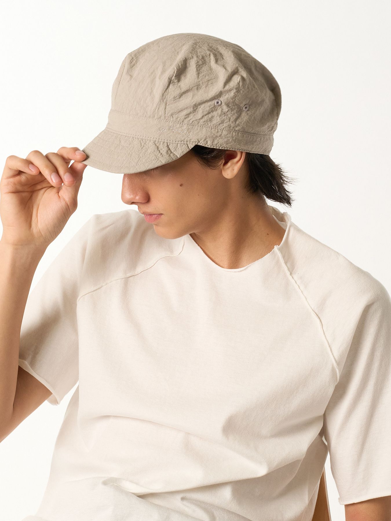 【予約品 9月23日(火) 締切】solid engineer cap / ソリッド エンジニアキャップ / ライトグレー