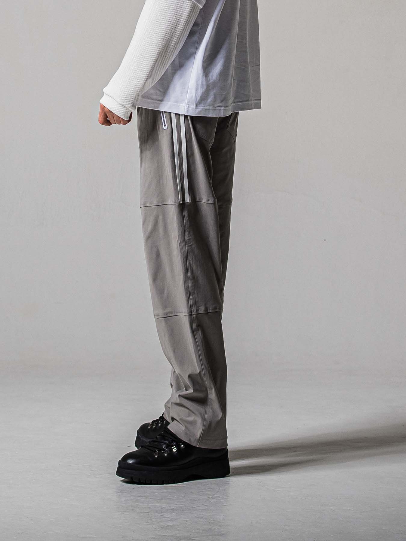 【予約品 11月16日(日) 締切】JONSON LINE WIDE PT / ジョンソン ライン ワイドパンツ / グレー×ホワイト