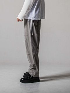 【予約品 11月16日(日) 締切】JONSON LINE WIDE PT / ジョンソン ライン ワイドパンツ / グレー×ホワイト