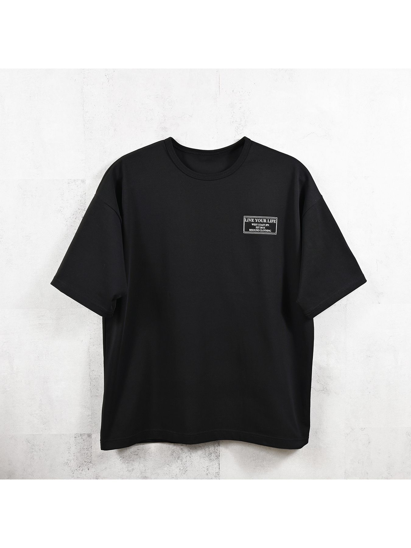 CREW OVER TEE /  クルーオーバーサイズTシャツ / ブラック