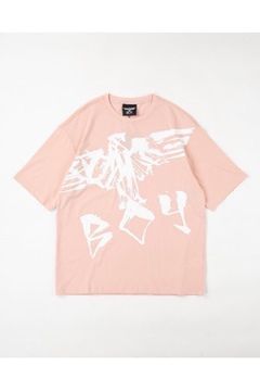 BIG ROUGH EAGLE T-SHIRTS / PINK 【BOY LONDON】