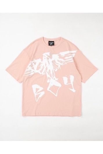 BIG ROUGH EAGLE T-SHIRTS / PINK 【BOY LONDON】