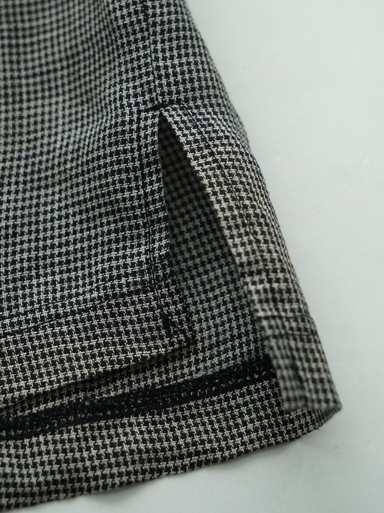 【予約品 11月23日(日) 締切】LINENSHEER POLO / リネン ポロシャツ / BEIGE千鳥