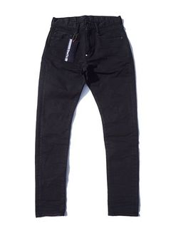 ATHLETE SLIM BOLT / ボルト ストレッチ スリム デニムパンツ / ブラック
