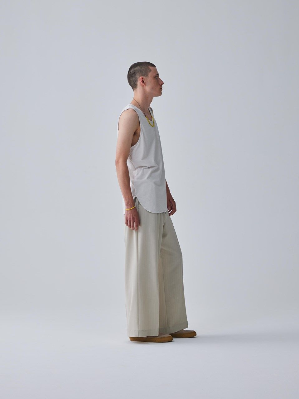 《予約品.先着限り》 LAYERED LONG T/T  / タンクトップ / ベージュ 【Iroquois.イロコイ】 2024年3月中旬~入荷予定