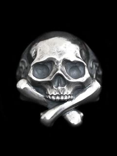 【受注生産品】 Cross Bone Skull Ring / スカルリング