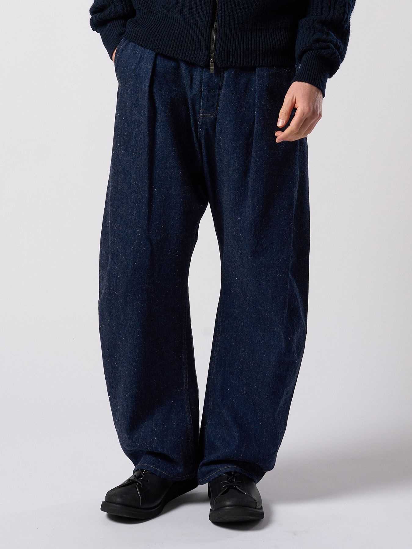 【予約品 4月19日(日) 18時締切】wide banana denim(OW)  / ワイドバナナデニム ワンウォッシュ / インディゴ