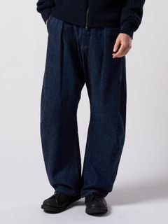 【予約品 4月19日(日) 18時締切】wide banana denim(OW)  / ワイドバナナデニム ワンウォッシュ / インディゴ