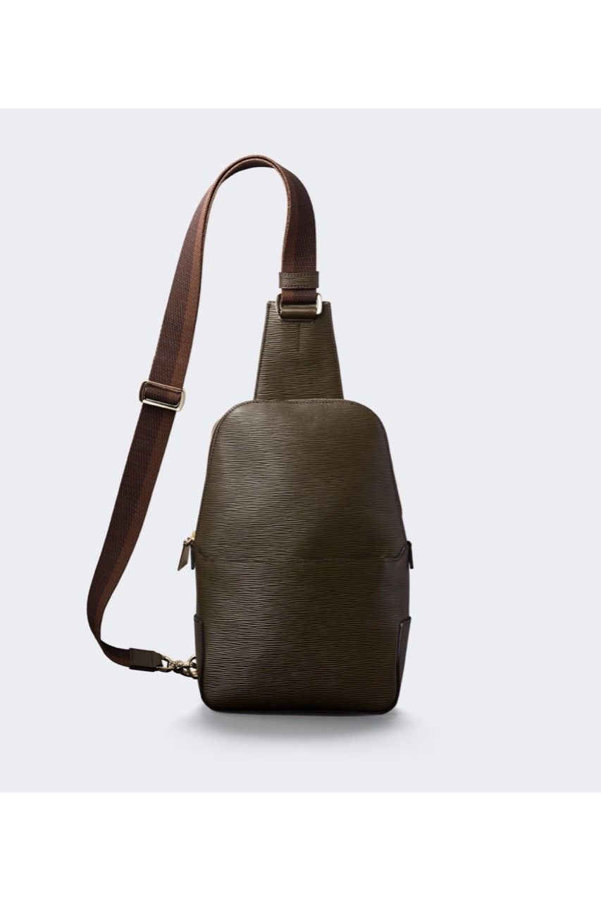 ボディバッグ Wave Leather / Brown 【aniary】