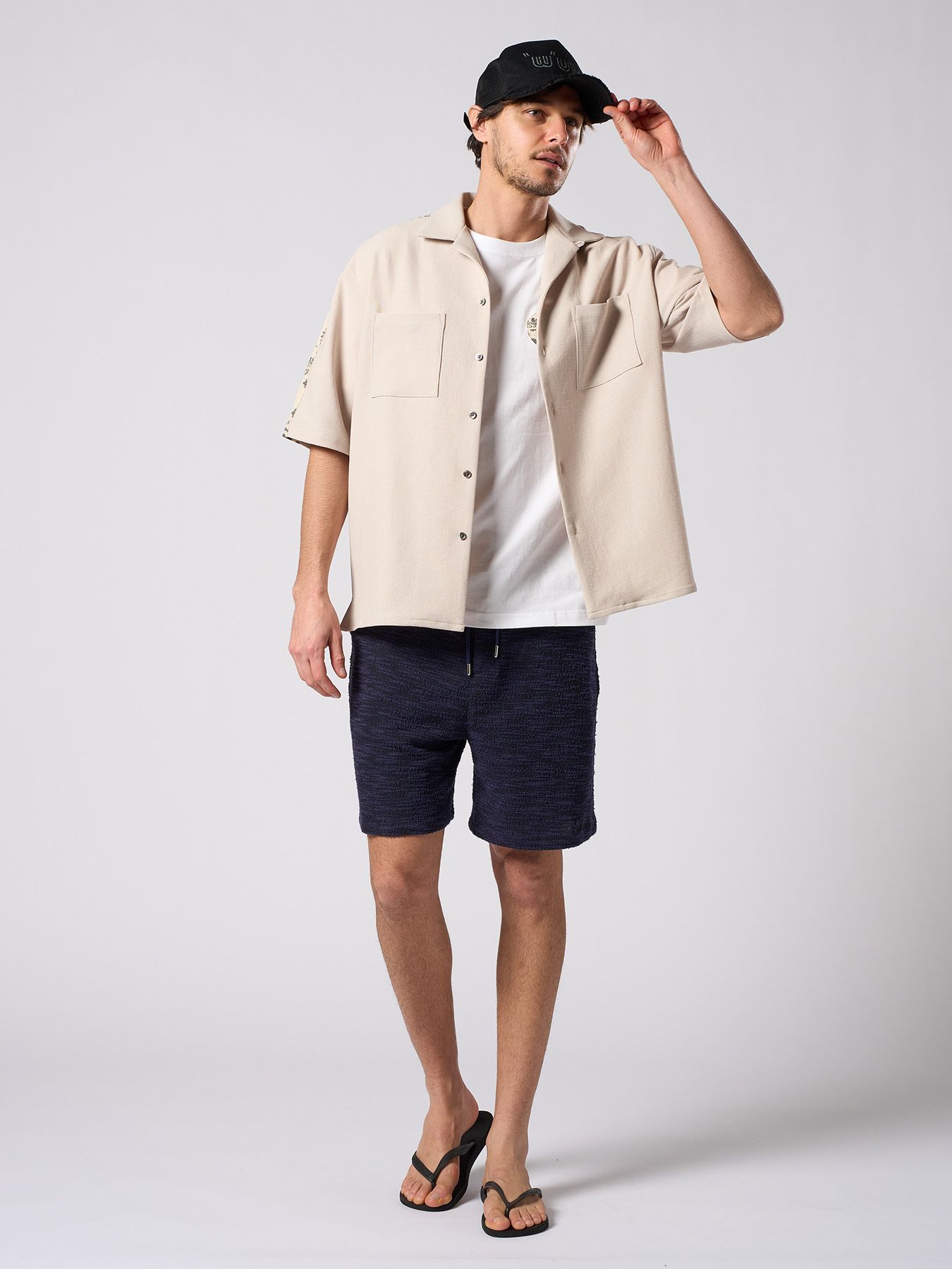 【予約品 1月25日(日) 締切】muta × wjk collection："w"uta cut-off mesh cap / "w"uta カットオフ メッシュキャップ / ディープブラック