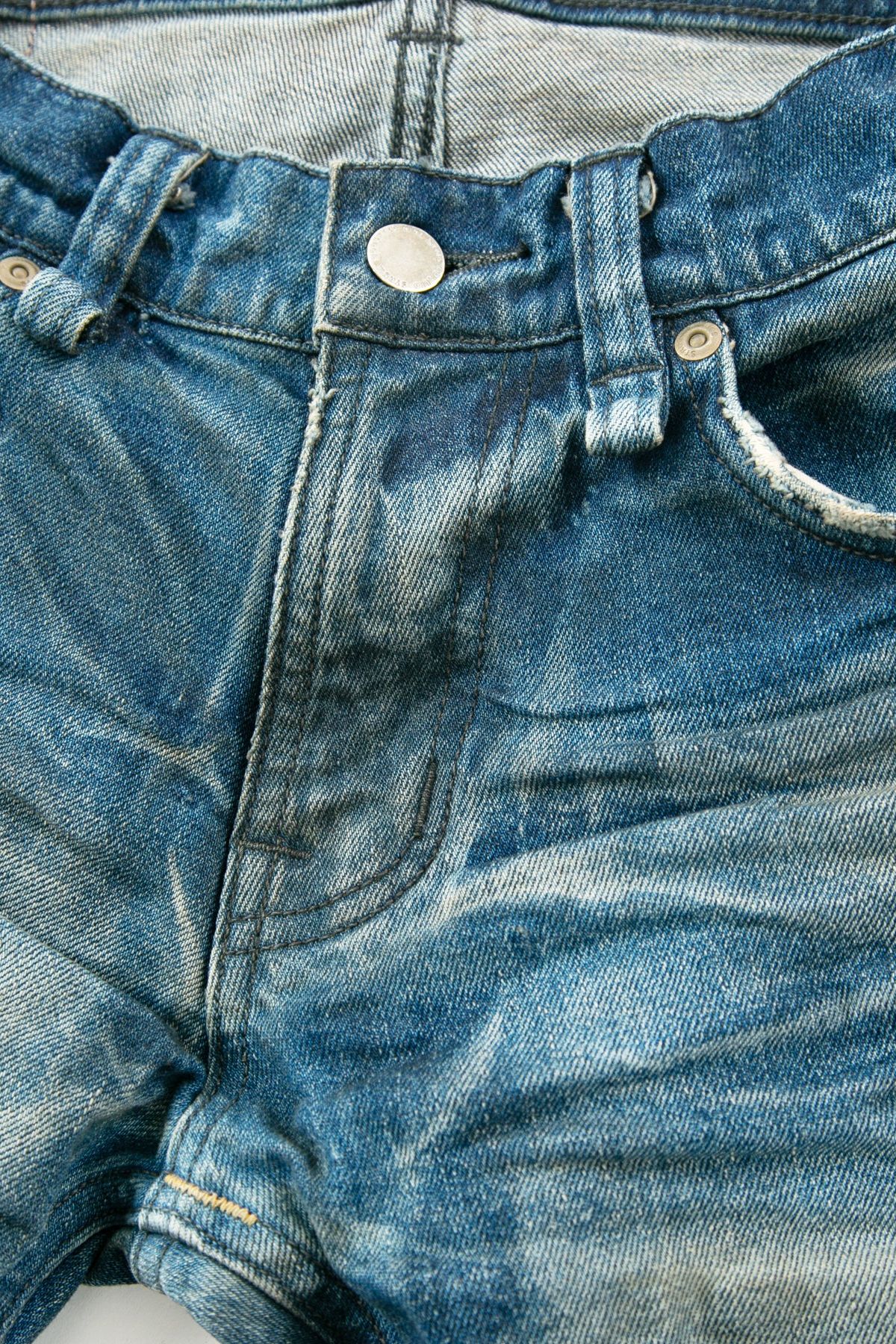 SKINNY JOHN 12.5oz Organic Cotton Stretch Denim Skinny Jeans / インディゴ 【STRUM】