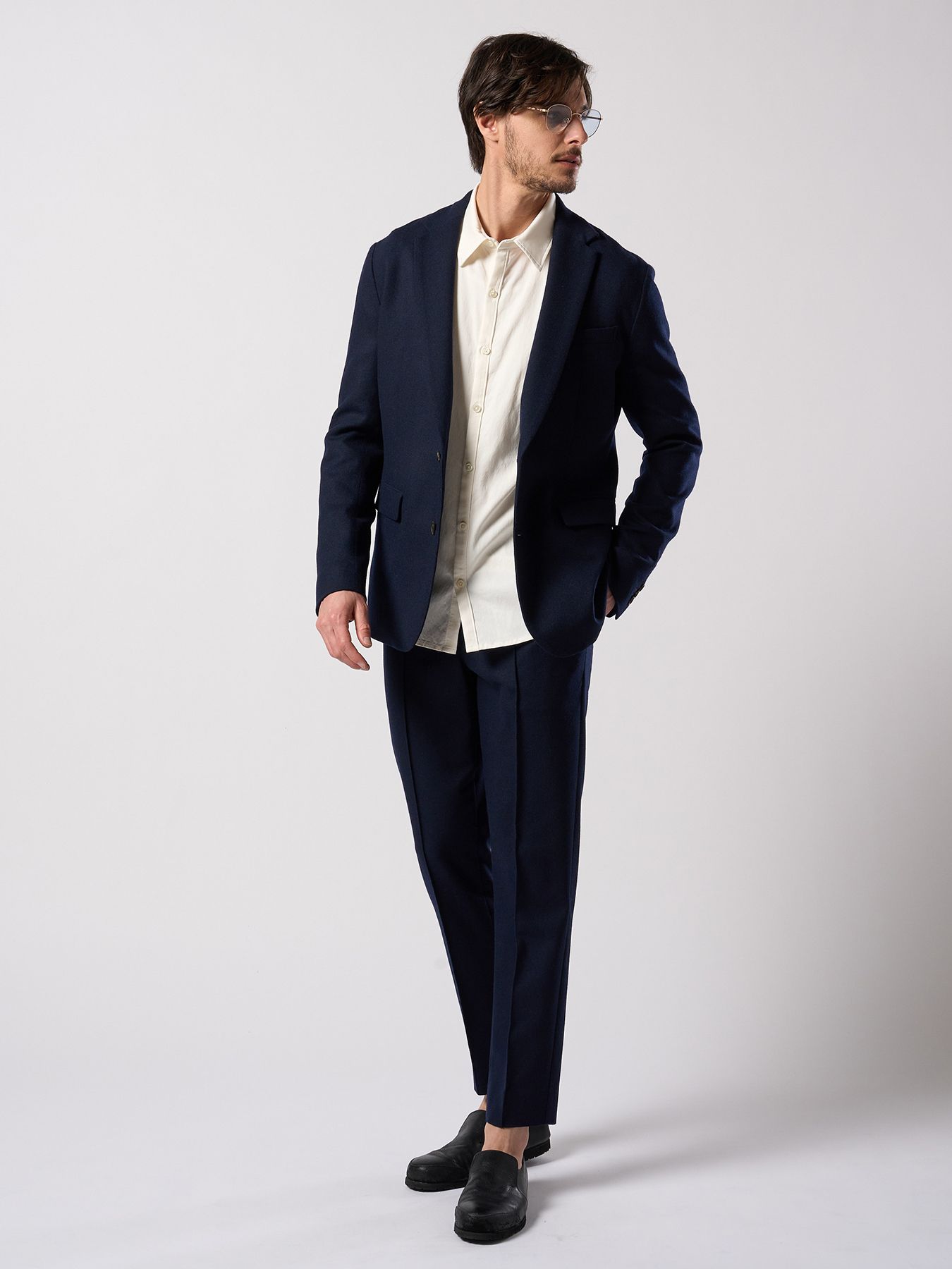 【予約品 4月19日(日) 18時締切】cupuro fibril dress shirt / キュプラフィブリル ドレスシャツ / ホワイト