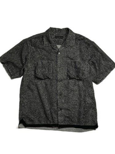 《予約品8月31日 23時55分締め》 DENIM SS SH / デニムシャツ / ブラック 【roarguns 】 2024年3月入荷予定