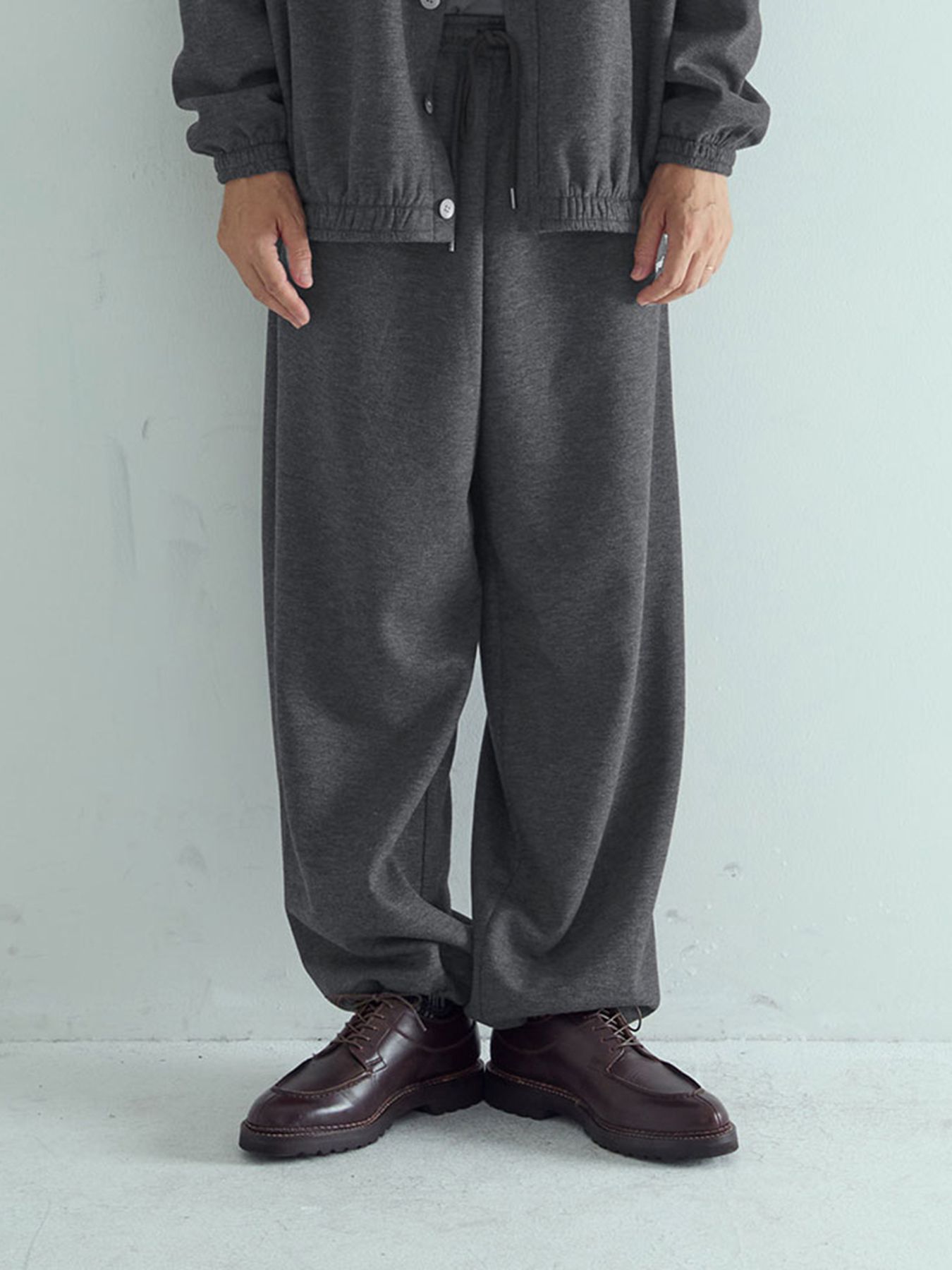 【予約品 】LUXMODERN EASYTROUSERS / イージーパンツ / 杢グレー