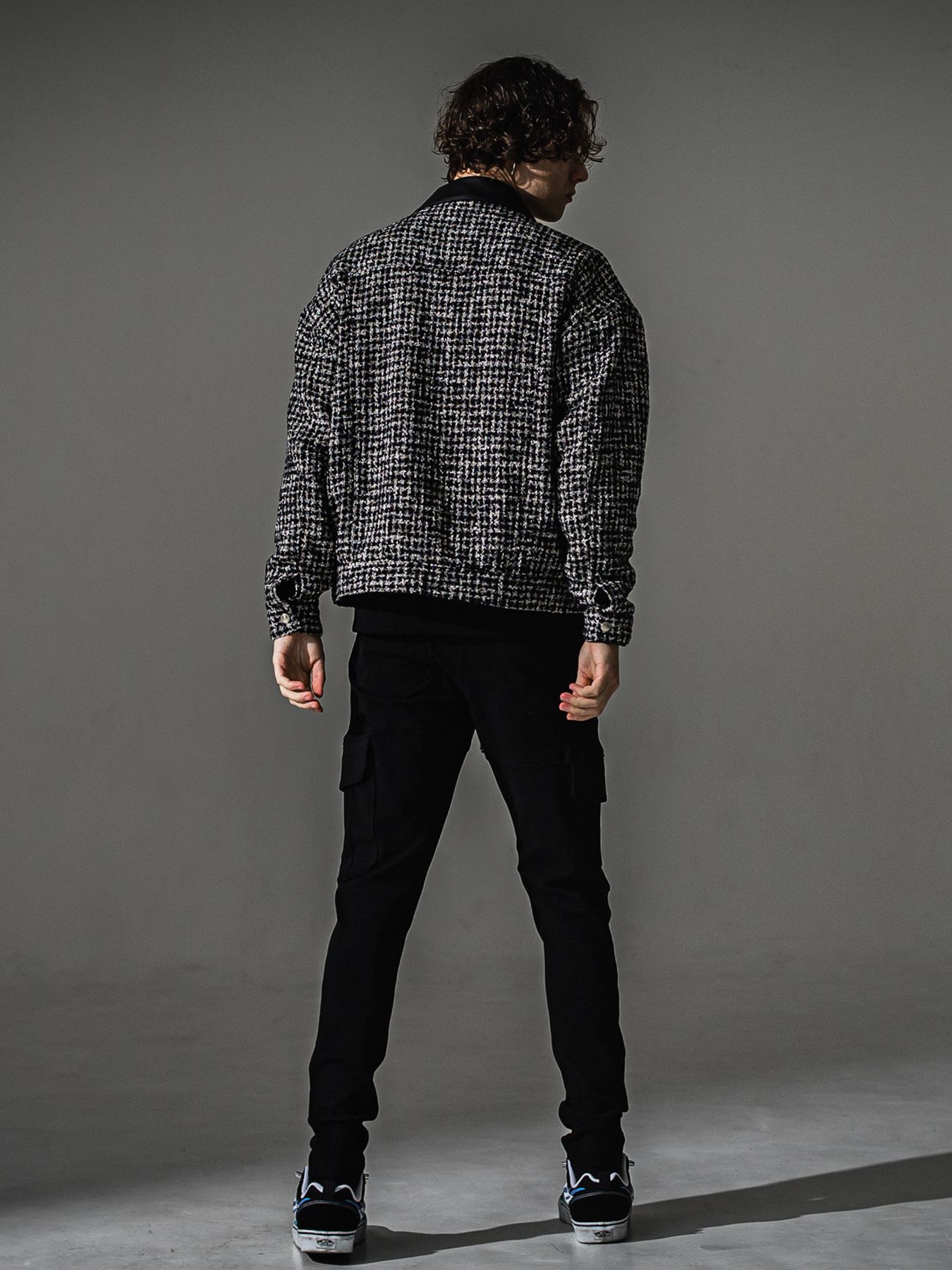 【予約品】FCTWEED 2nd jk / ファンシーツィード ジャケット / ブラック