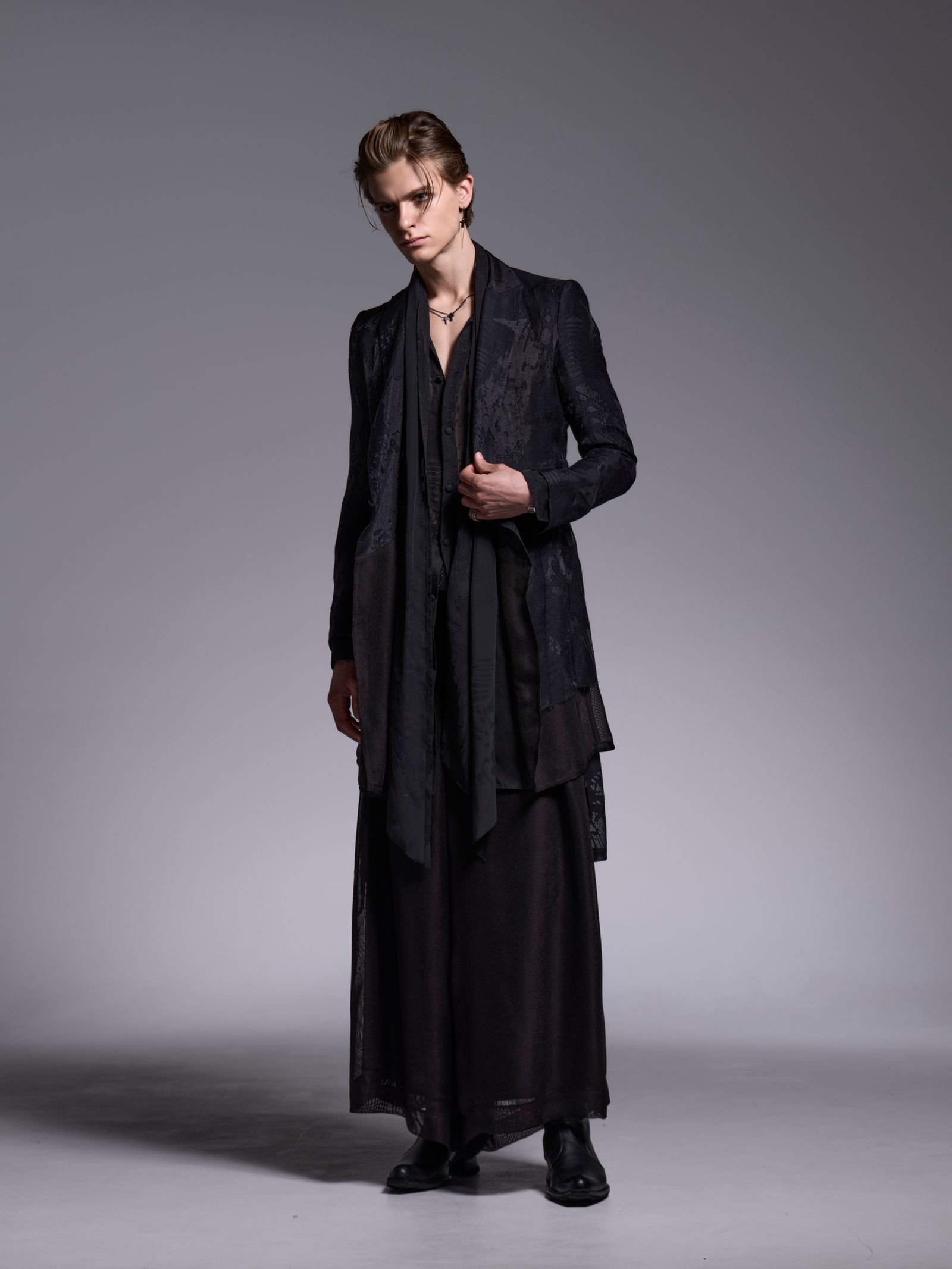 【予約品 1月4日(日) 締切】Stole Flare Shirt / ストールフレアシャツ / ブラック