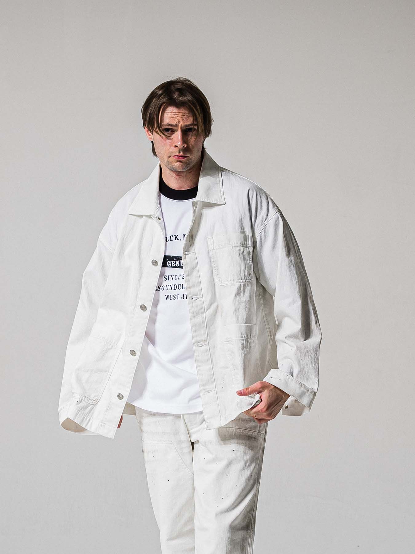 【予約品 11月16日(日) 締切】RC COVER ALL / ライトデニムカーバーオールジャケット / ホワイトユーズド