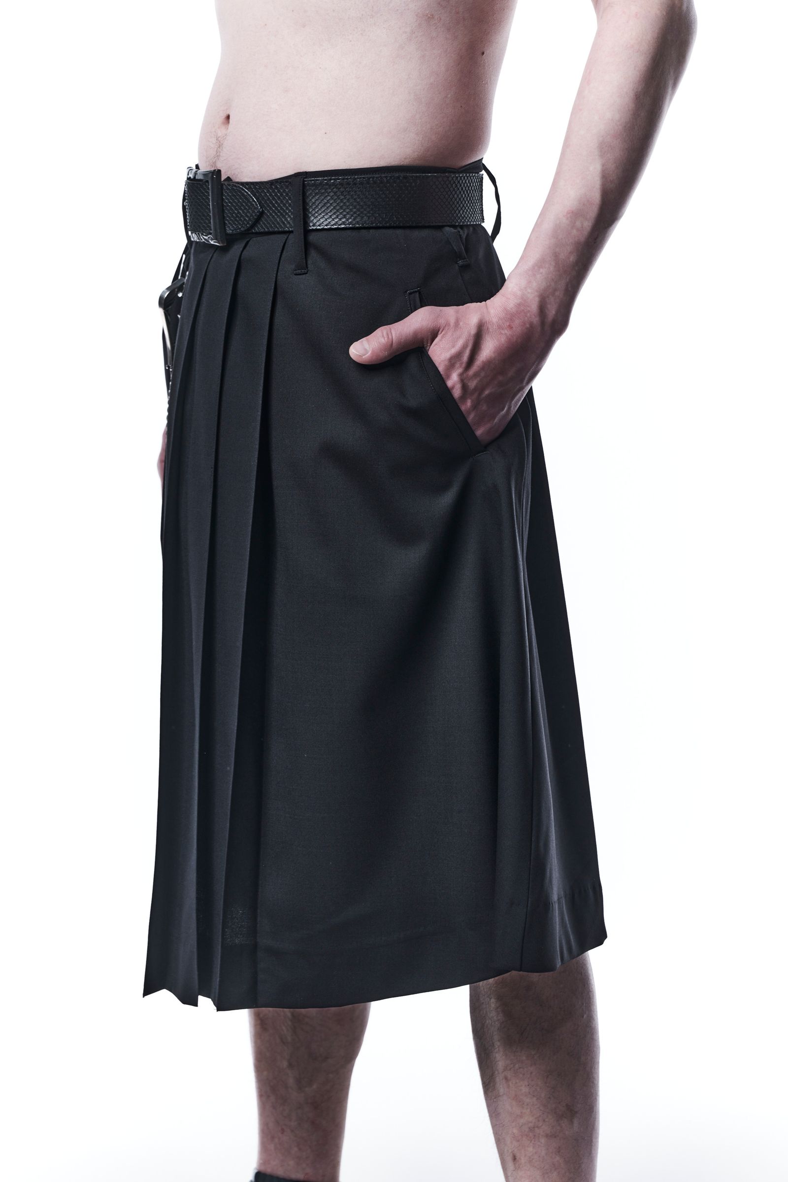 《予約品》 PleatsSkirtPants スカートパンツ TWS Tropical / Black 【kiryuyrik】 7月入荷予定