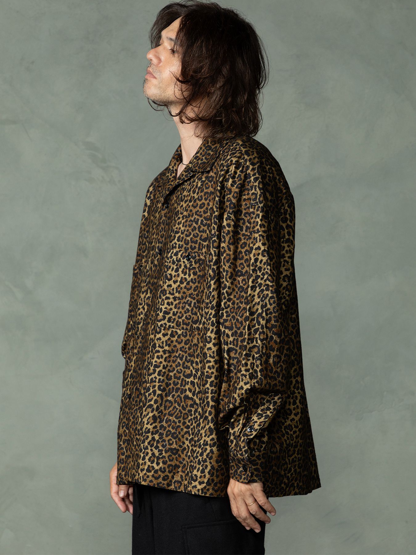 【予約品 7月5日(日) 締切】LEOPARD FLANNELSHIRTS / レオパード フランネルシャツ / ベージュ