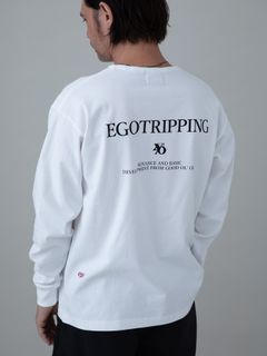 【予約品 10月26日(日) 締切】PRINTTEE-B long / ロゴプリントカットソー / WHITE
