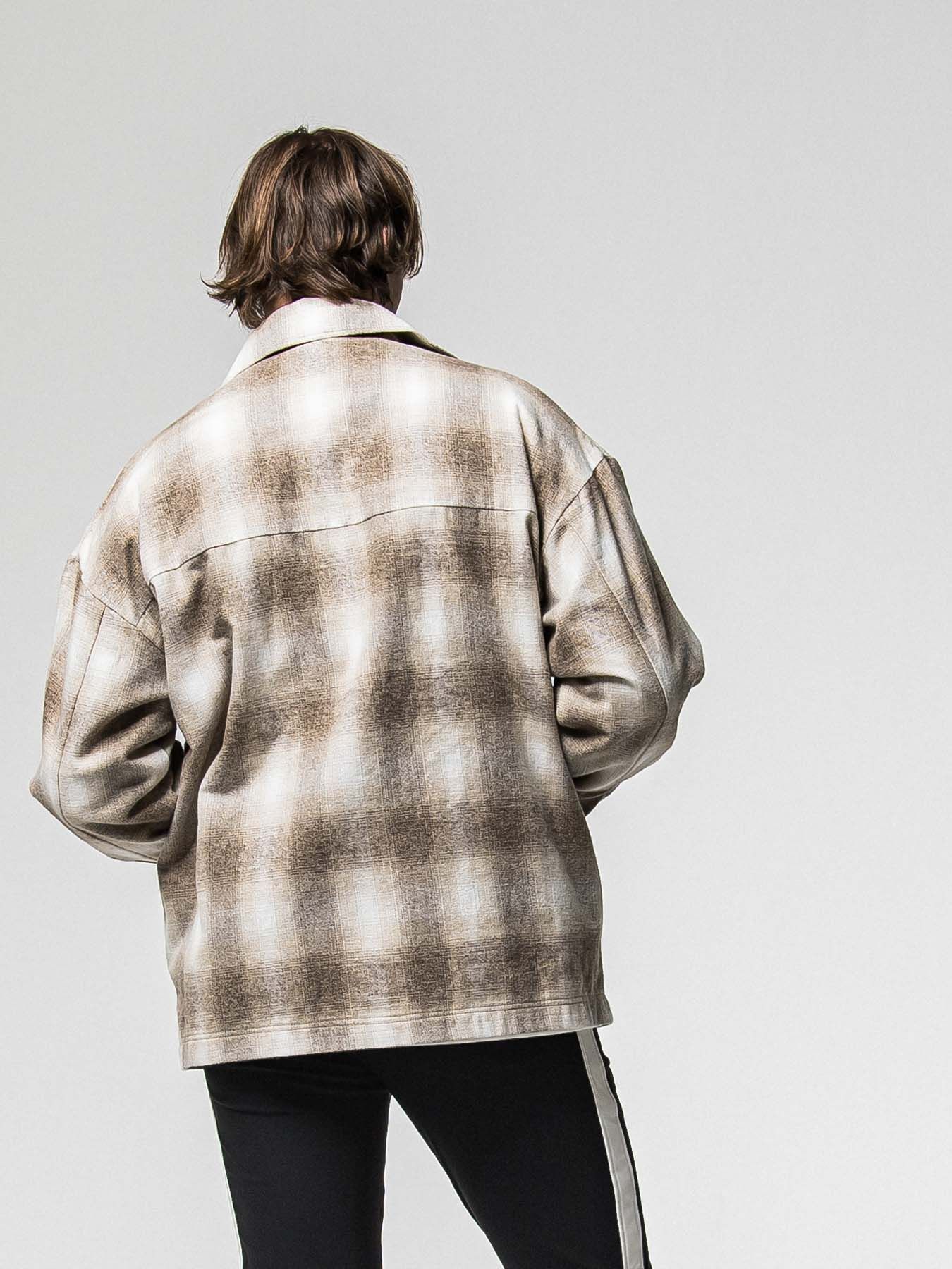 【予約品 8月31日(日) 締切】FLANNEL CHECK JK / フランネルチェック ジャケット / ブラウン