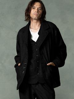 【予約品 7月5日(日) 締切】PEAK-JACKET / ウールジャケット / ブラック