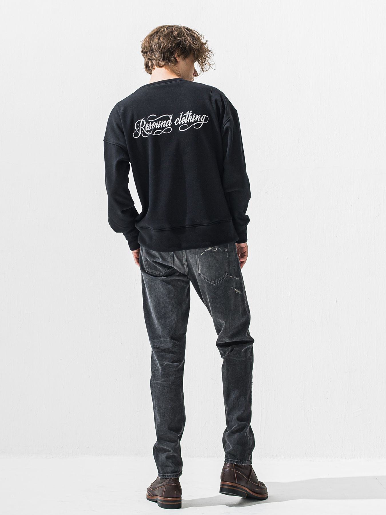 【予約品 9月6日(日) 締切】SCOTT JEANS / ライトオンスヴィンテージジーンズ / ブラック ユーズド